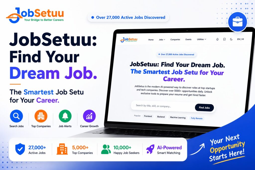 JobSetuu: Smart Job Search Platform for Tech Jobs, Salary Tools & Career Growth in India